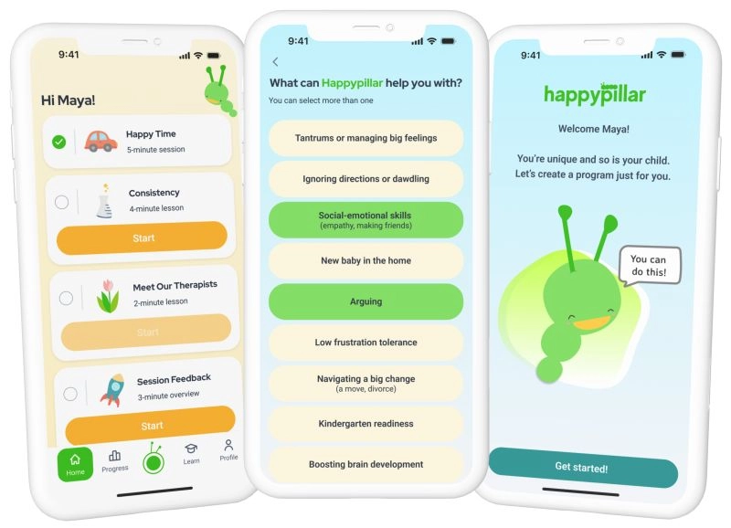 Happypillar's dashboard