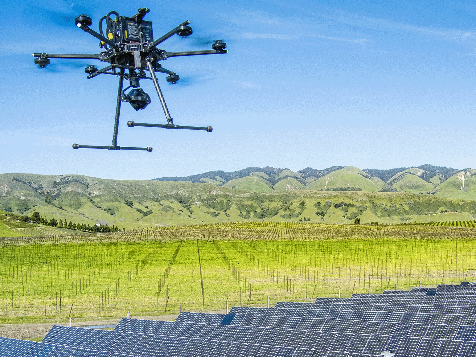 Inspired Flight IF1200A, heavy-lift drone, for Solar Inspection