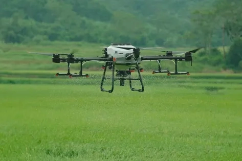 DJI AGRAS T30 for aerial spraying
