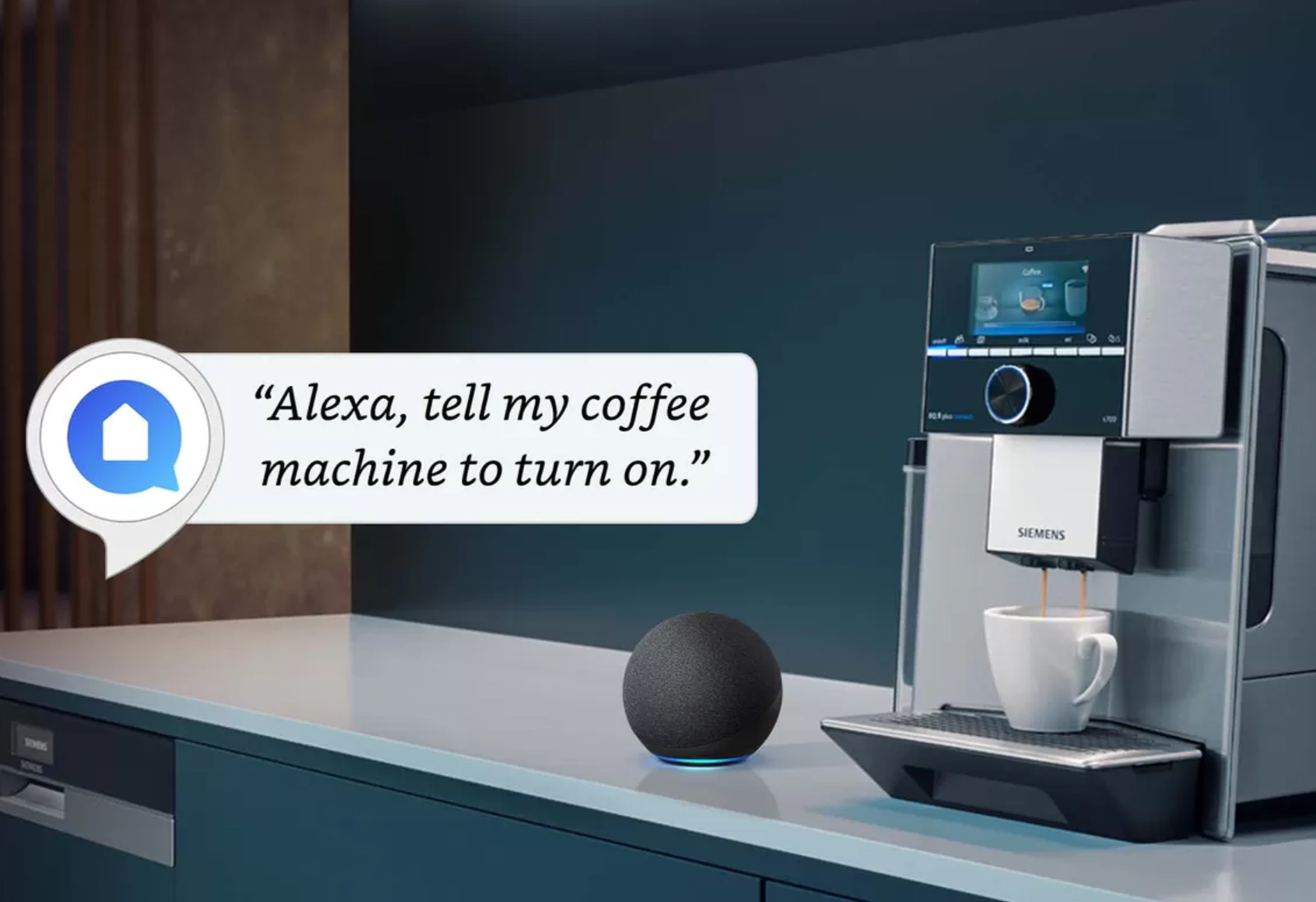 Home Connect kitchen device powered by Alexa