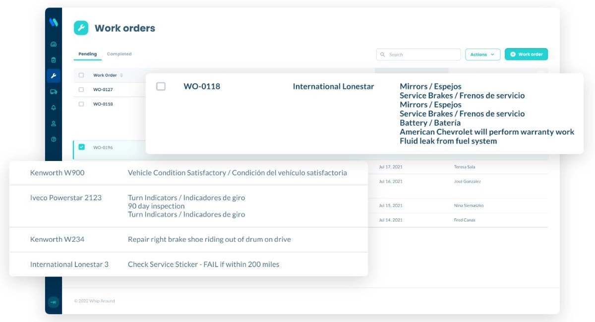 Whip Around work orders digitized