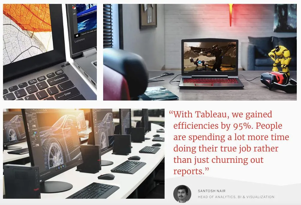 Lenovo Tableau case study